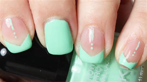 EASY ONE Color Nail Art: Mint Green / ONLY ONE COLOR / Nail Art for ...