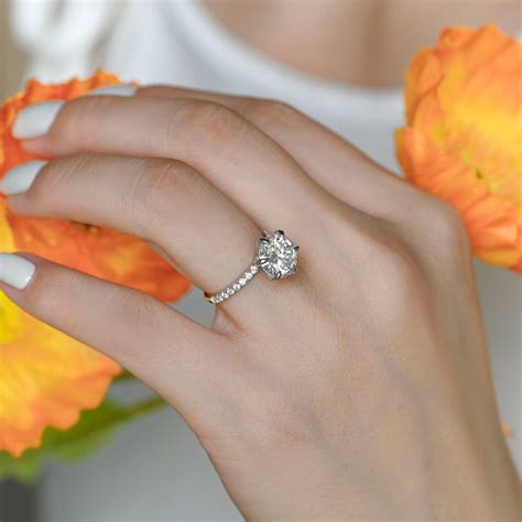 Estate Ring, 2CT Moissanite Ring, Solid 14K Gold Ring, Engagement Ring ...