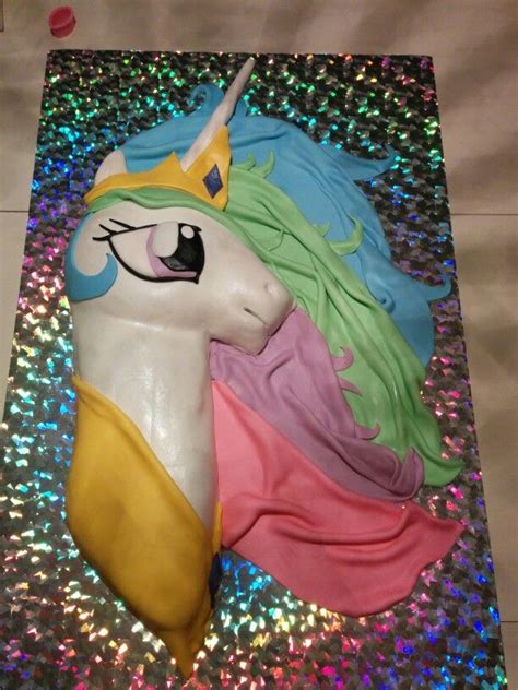 Princess Celestia Cake | Little pony party, Pony birthday, Pony party