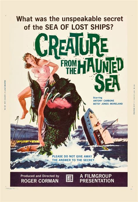 Horror: * Creature from the Haunted Sea * Roger Corman Movie Poster ...