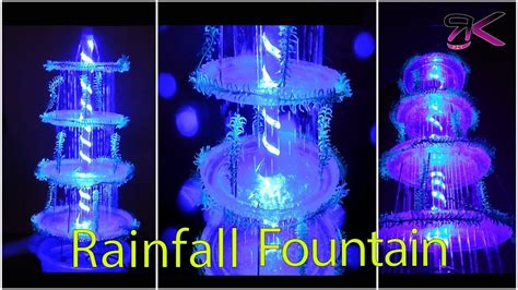 How to make a beautiful rainfall fountain |EASY DIY| Rain Fountain | Diy water fountain ...