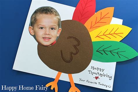 Turkey yourself! An adorable DIY Thanksgiving card - Chickabug ...