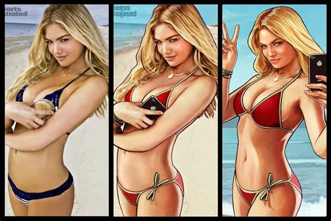 That's not Kate Upton in the 'Grand Theft Auto V' ads—it's this model ...