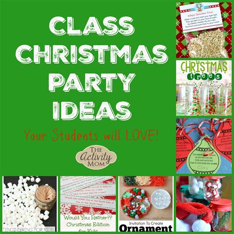 Class Christmas Party Ideas - The Activity Mom