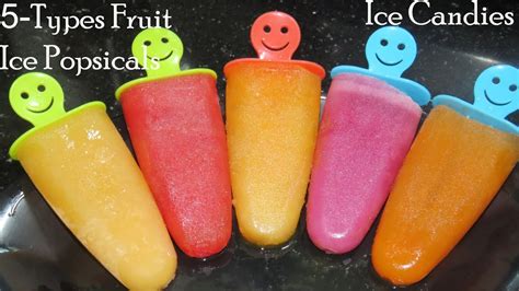 5-Fruit Ice Popsicles-Homemade Ice Candies-How to make Ice Candy-Ice ...