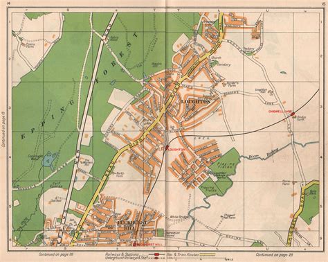 NE LONDON. Loughton Epping Forest Buckhurst Hill Debden Chigwell 1938 old map