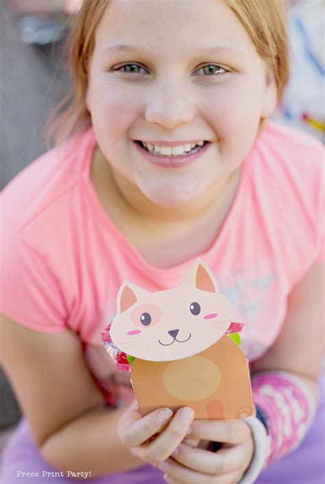 Oliver's Adorable Tabby Cat Party - by Press Print Party | Cat party, Cat themed birthday party ...