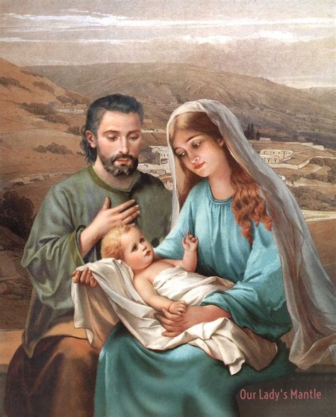 THE HOLY FAMILY Jesus Mary Joseph 8x10 Catholic Print | Etsy