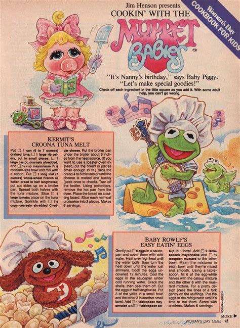 Disney Inspired Food, Disney Food, Retro Recipes, Vintage Recipes, Les Muppets, 80s Food, Sesame ...