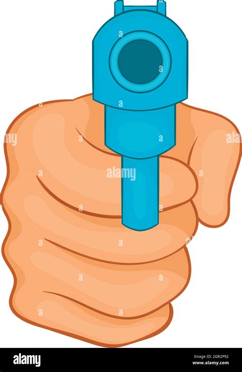 Hand gun pointing target Stock Vector Images - Alamy