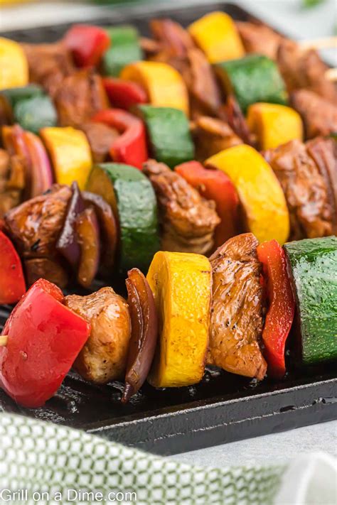 Grilled Chicken Kabobs Recipe - grillonadime.com