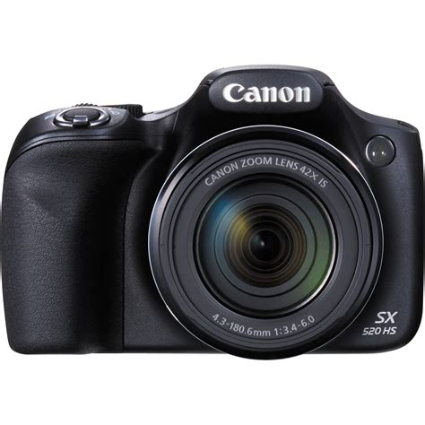 Canon PowerShot SX520 HS Digital Camera (Black) 9544B001 B&H