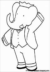 Babar Coloring Pages sketch template