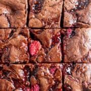 Thick Fudgy Chocolate Raspberry Brownies – Broken Oven Baking