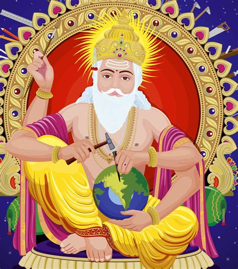 ArtStation - Lord Vishwakarma, Rajesh R Sawant | Vishwakarma puja, Hinduism art, Lord krishna images