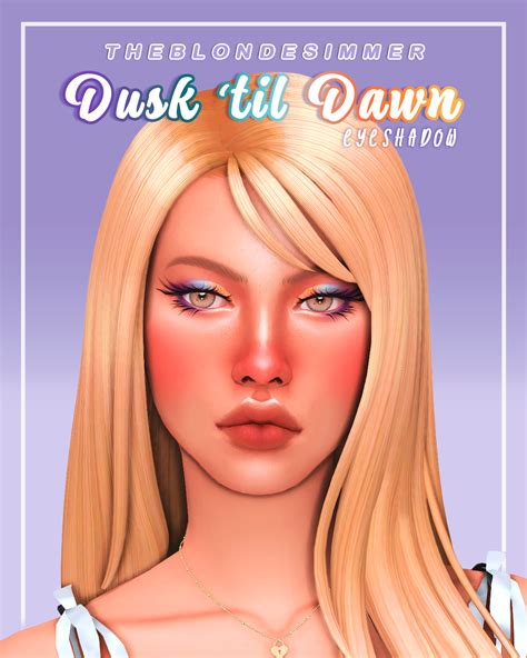 My Dusk 'til Dawn eyeshadow comes in 16 bold and colorful swatches! 70 Makeup, Sims 4 Cc Makeup ...