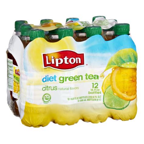 Lipton Green Iced Tea Diet with Citrus - 12 pk