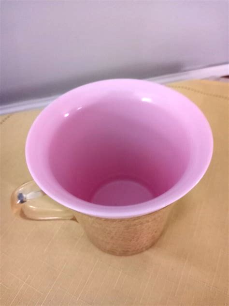 VINTAGE Raffia Ware Pink Mug Burlap Weave Thermal Cups Melamine Melmac MCM | eBay