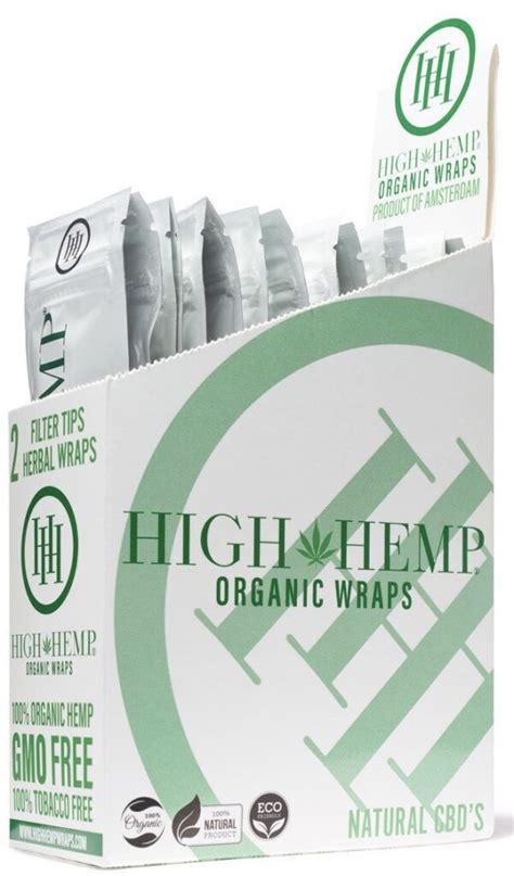 High Hemp Organic Wraps Original Pure New – 25 Pouches – Hemp Products