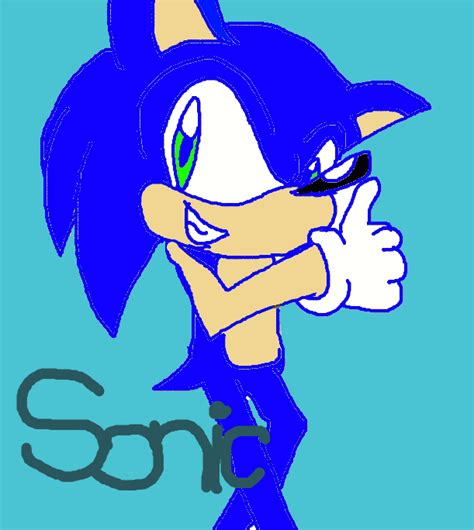 Bad Sonic the hedgehog drawing by sparksfly04 on DeviantArt