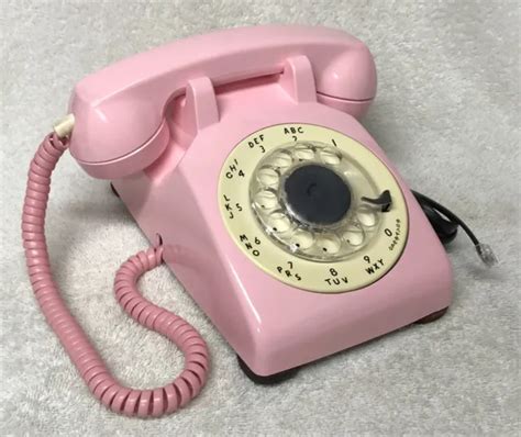 VINTAGE 1950S WESTERN ELECTRIC C/D 500 (5-56) PINK Rotary Dial Desk Telephone $59.99 - PicClick