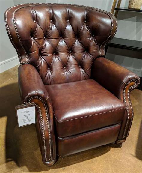 American Made Tufted Leather Recliner | Leather furniture, Leather ...