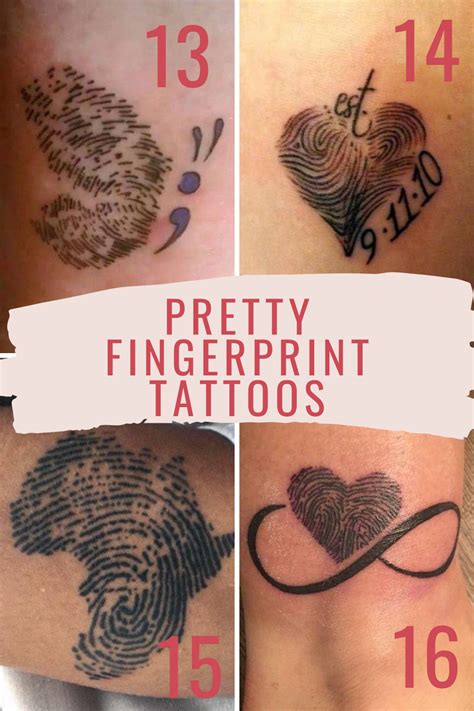 25 Special Fingerprint Tattoo Ideas - TattooGlee | Fingerprint tattoos ...