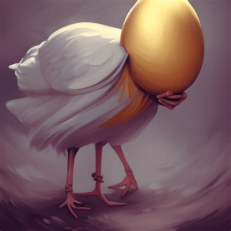 A Chicken Laying Golden Eggs · Creative Fabrica