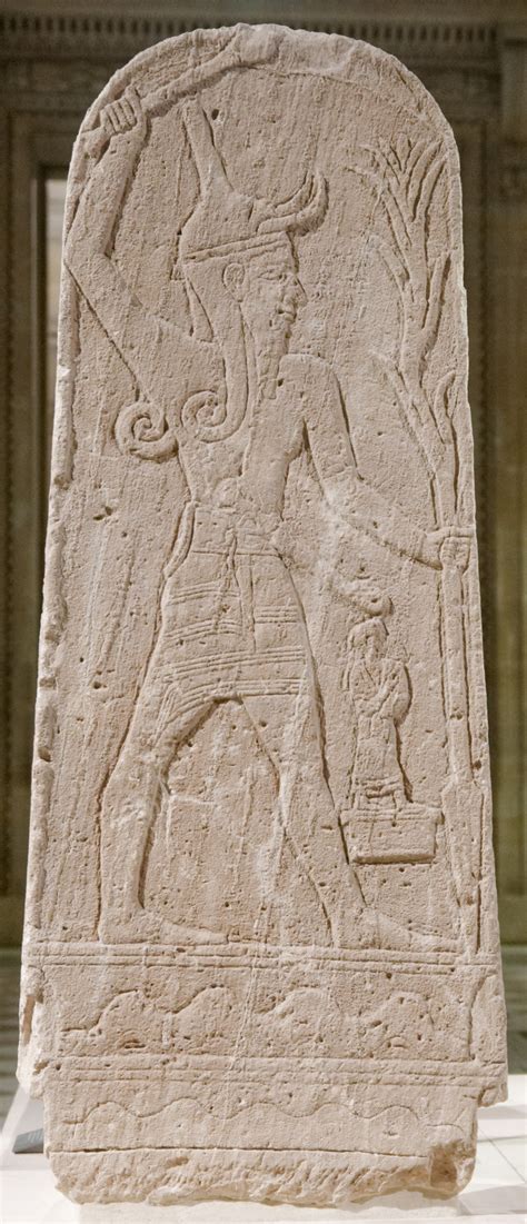 The stele of Baal with Thunderbolt Baal with... - F-YEAH HISTORY