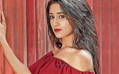 4K Free download | Shivangi Joshi, , vector art, Bollywood, indian actress, celebrity drawings ...