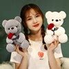 Teddy Bear With Roses Plush Toy Soft Bear Stuffed Doll Romantic Gift For Lover - Just6F