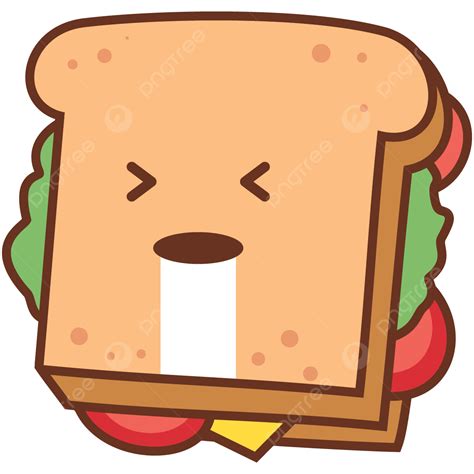 Vomit Expression Sandwich Emoji Vector, Vomit, Sandwich, Emoticon PNG ...