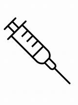 Syringe Coloring Page sketch template