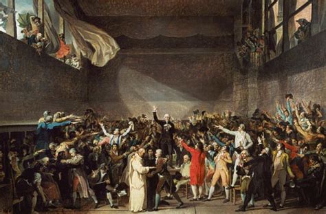 The Tennis Court Oath, 20th June 1789 - Jacques Louis David as art print or hand painted oil.