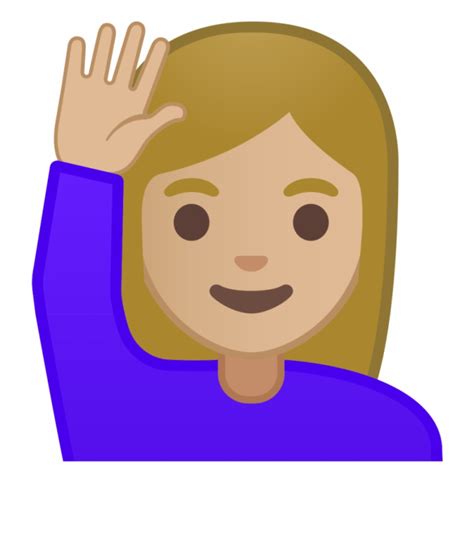 Free: Sassy Girl Emoji Copy Paste The Emoji - Raising Hand Emoji Vector ... - nohat.cc