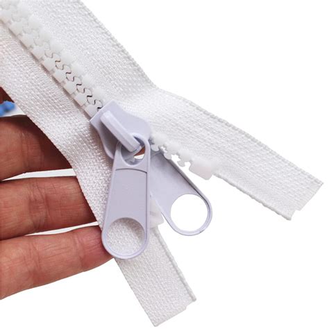 Buy MebuZip 2PCS #10 60 Inch Heavy Duty Separating Plastic Zippers with ...