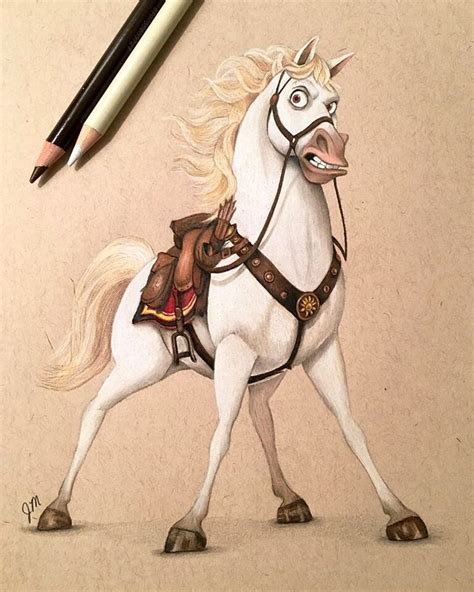 Maximus (Drawing by JuliannaMaston @Instagram) #Tangled | Disney art ...