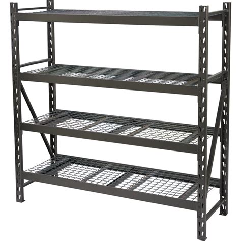 Strongway Steel Shelving — 72in.W x 24in.D x 72in.H, 4 Shelves ...