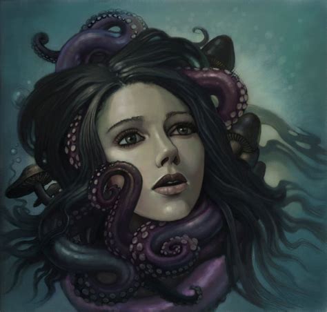 octopus garden. by N8grafica #Tentacles | Tentacle art, Octopus, Women in mythology