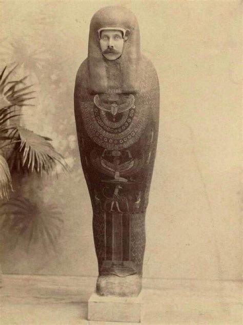 Archduke Franz Ferdinand poses like a Mummy during a trip to Egypt in ...