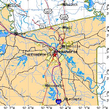 Alexandria, Louisiana (LA) ~ population data, races, housing & economy