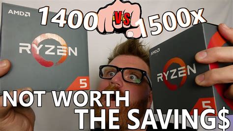 AMD Ryzen 5 1400 Vs 1500x Overclock Benchmarks - YouTube