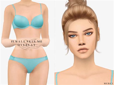 Overlay version of Female Skin N03 Found in TSR Category 'Sims 4 Skintones' | The sims 4 skin ...