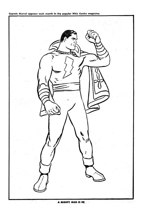 Captain Marvel coloring page