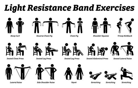 Light Resistance Band Exercises Stretch Stretching Workout - Etsy UK