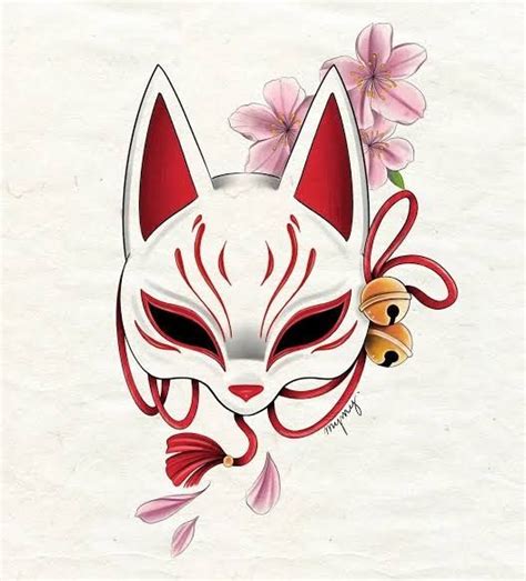 Idea Mask Kitsuné tattoo Tattoo Design Drawings, Art Drawings Sketches ...