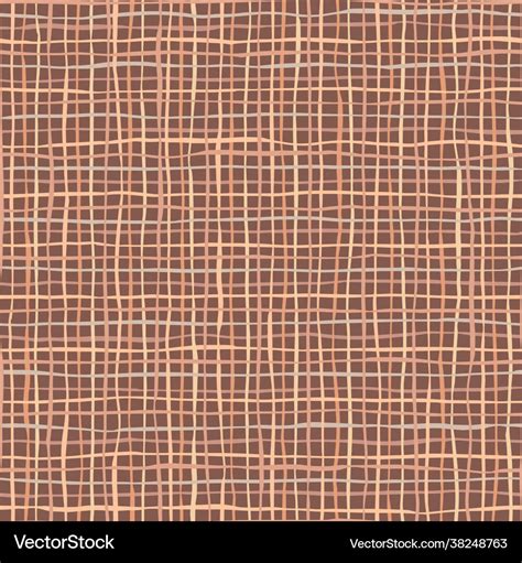 Brown linen or jute texture seamless pattern Vector Image