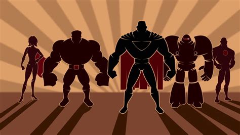 Superhero Team: Looping Animation of Stock Footage Video (100% Royalty-free) 8095612 | Shutterstock