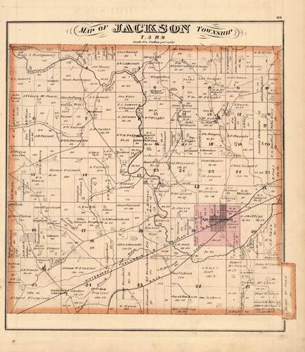 Map of Jackson Township (Ohio) - Art Source International