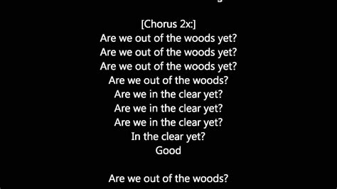 The Woods: Out Of The Woods Lyrics